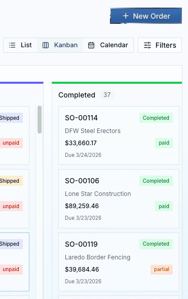 Metols Orders module — Manage the full order lifecycle